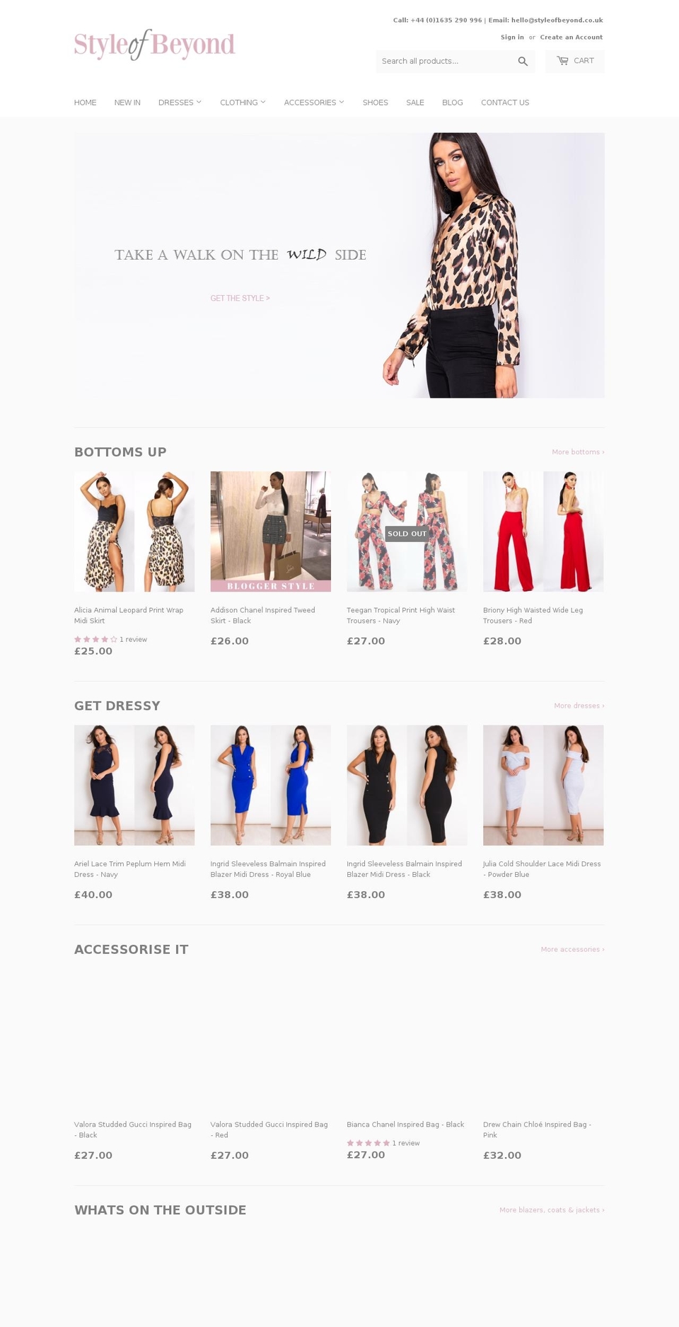 styleofbeyond.co.uk shopify website screenshot