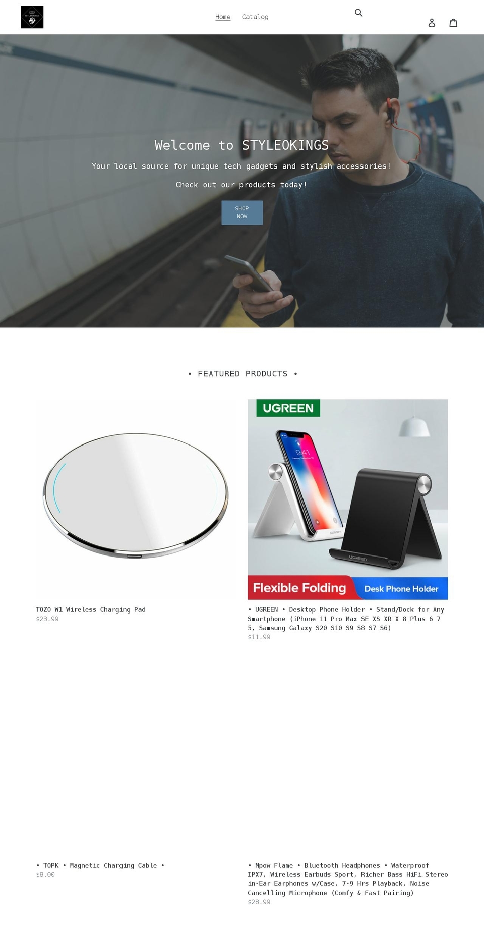 styleokings.com shopify website screenshot