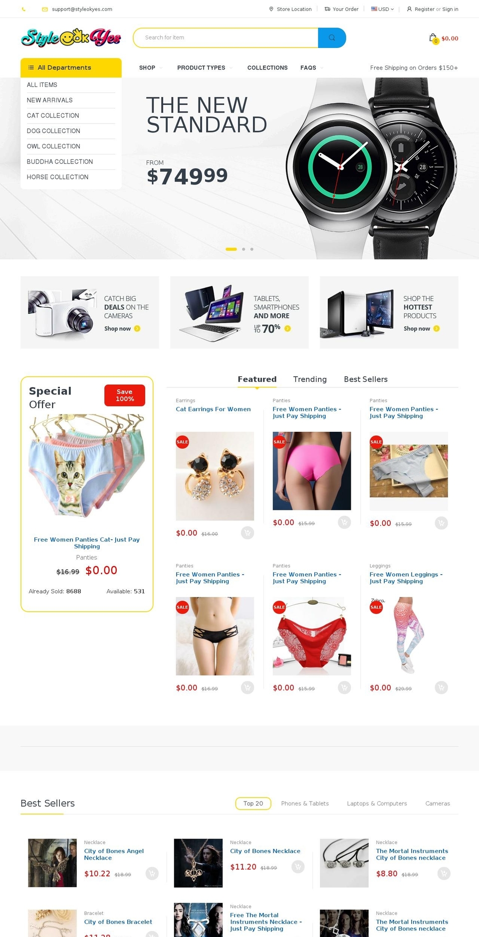 styleokyes.com shopify website screenshot