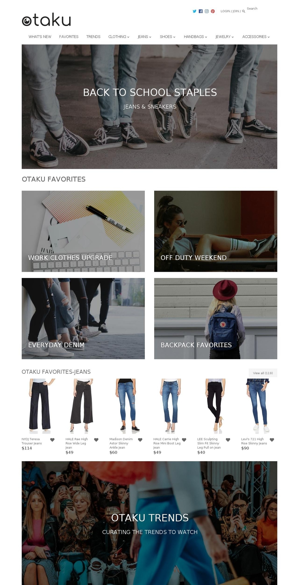 styleotaku.com shopify website screenshot