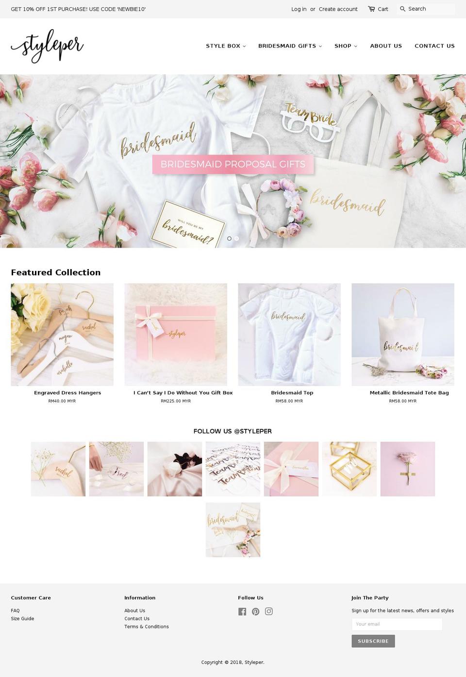 styleper.com — Shopify storefront screenshot