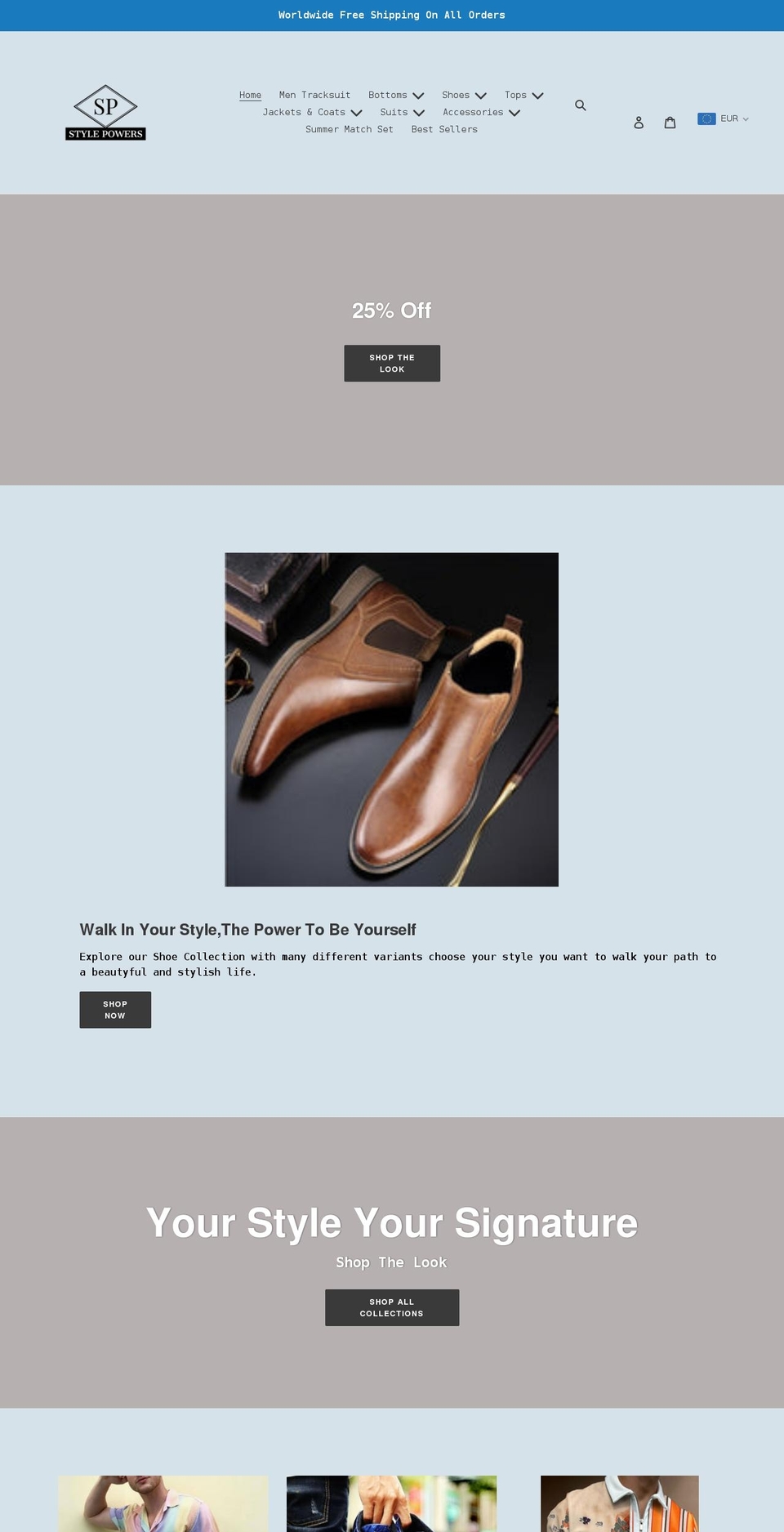 stylepowers.com shopify website screenshot