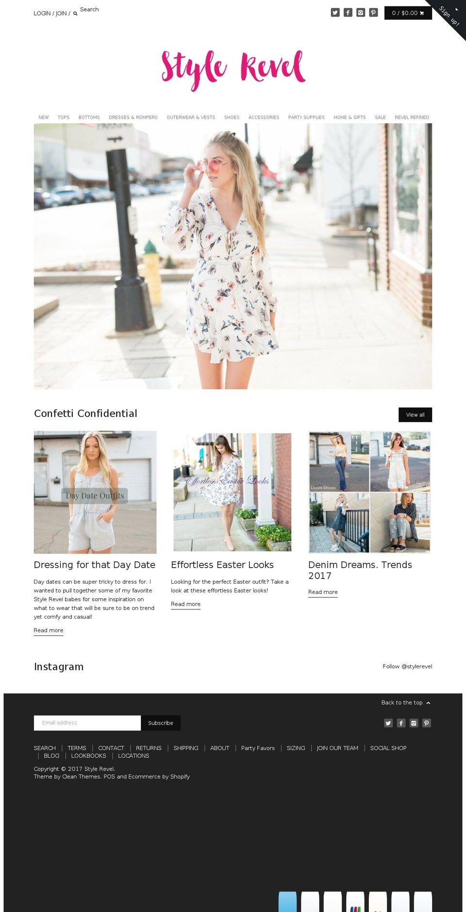 stylerevel.com shopify website screenshot