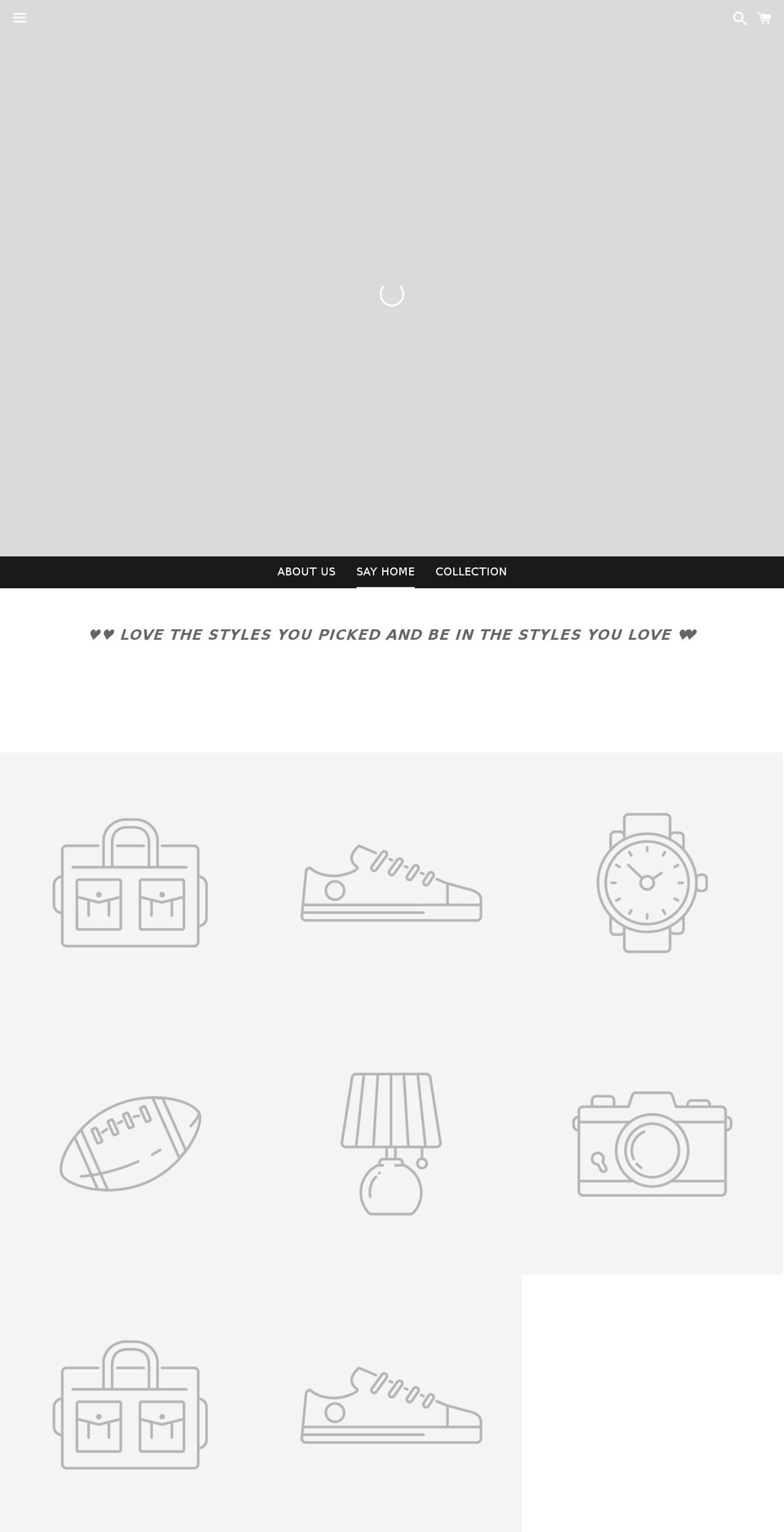 stylesallyours.com — Shopify storefront screenshot
