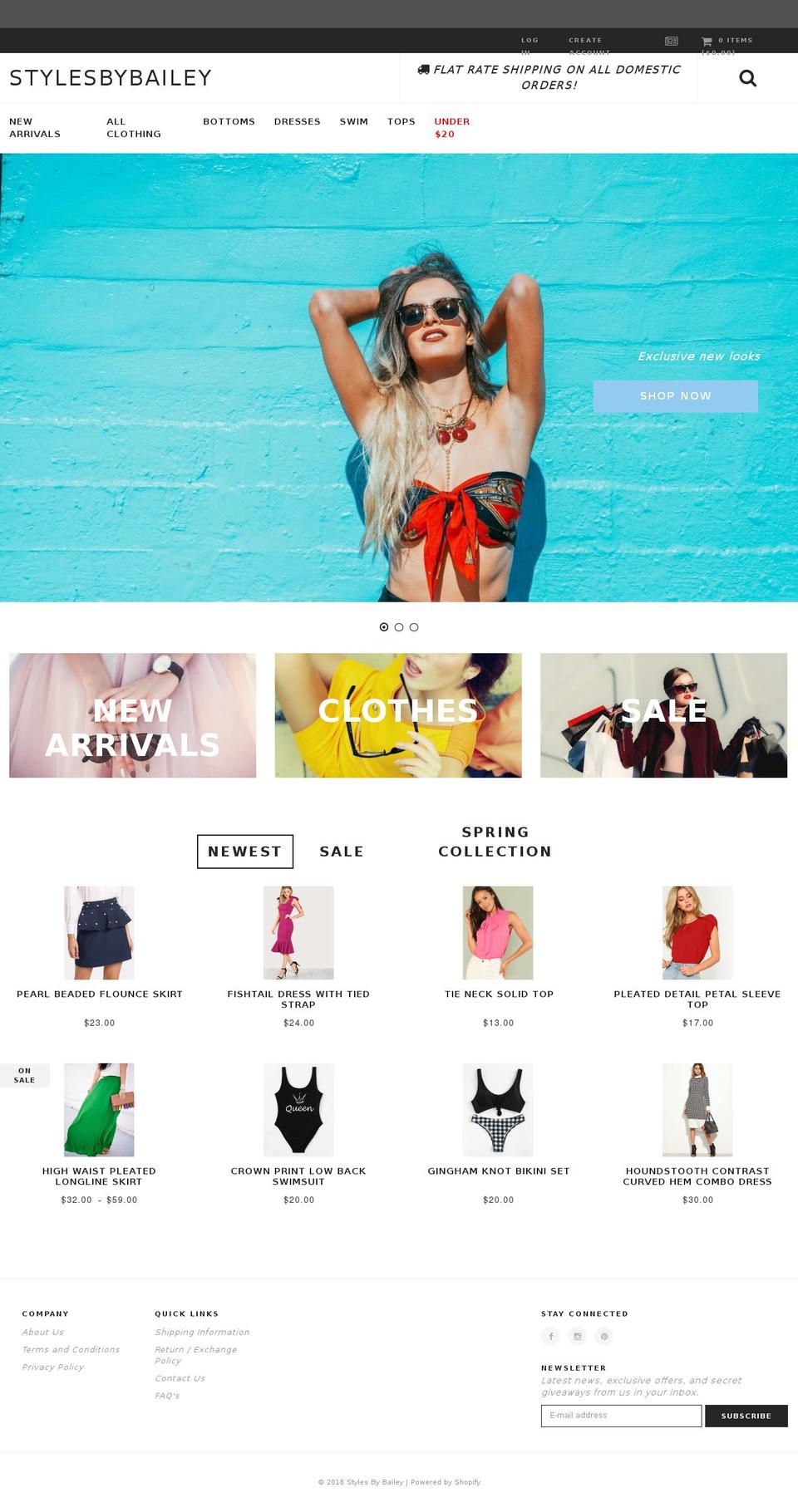 stylesbybailey.com shopify website screenshot