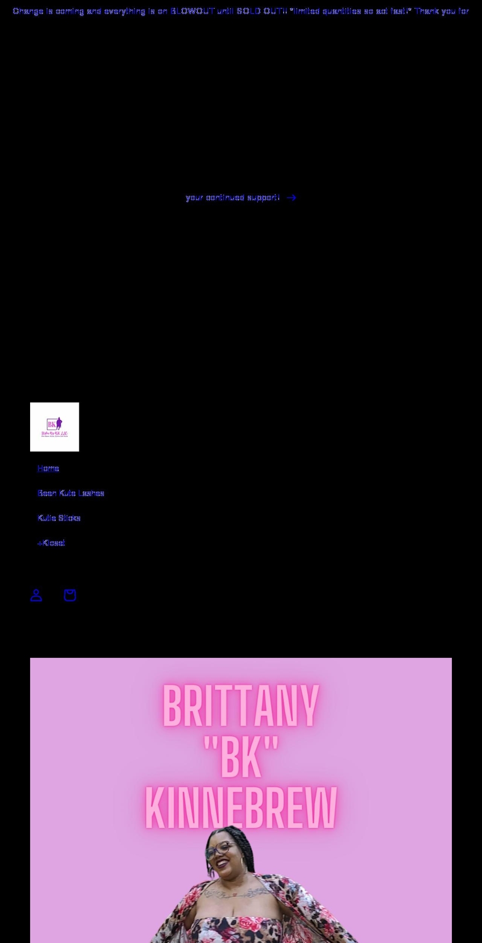 stylesbybkllc.com shopify website screenshot