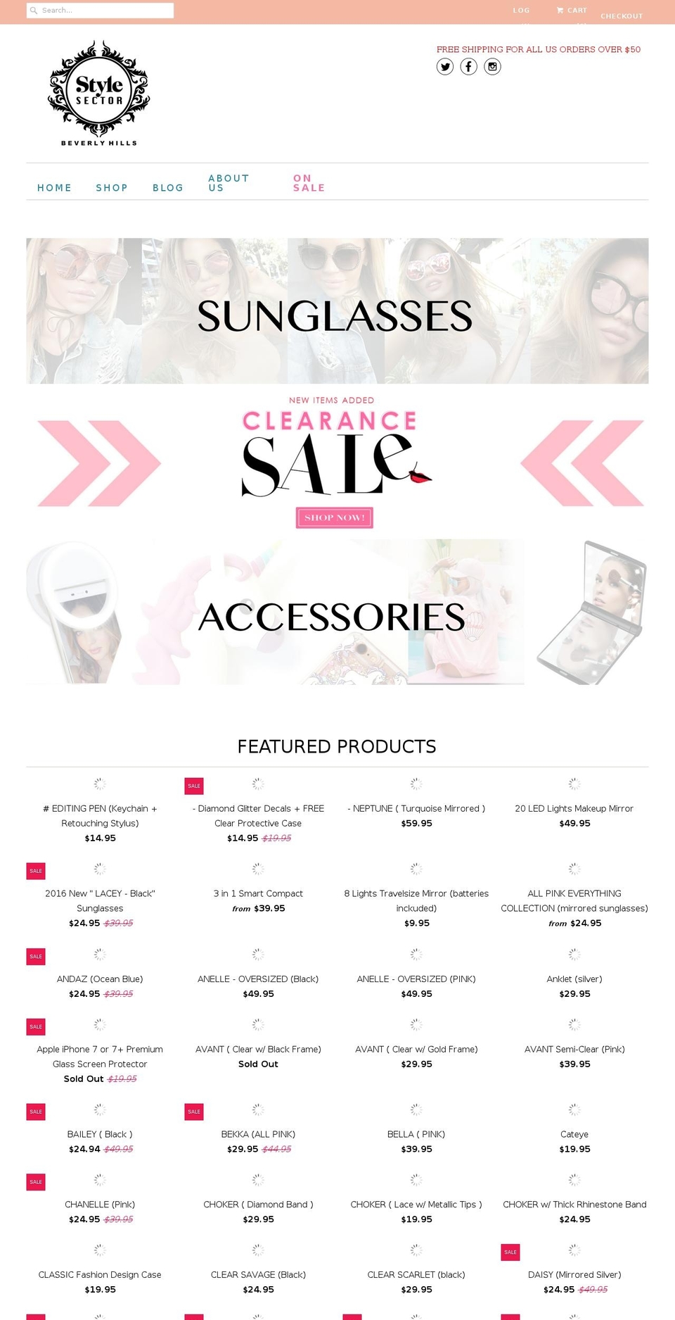 stylesector.com shopify website screenshot