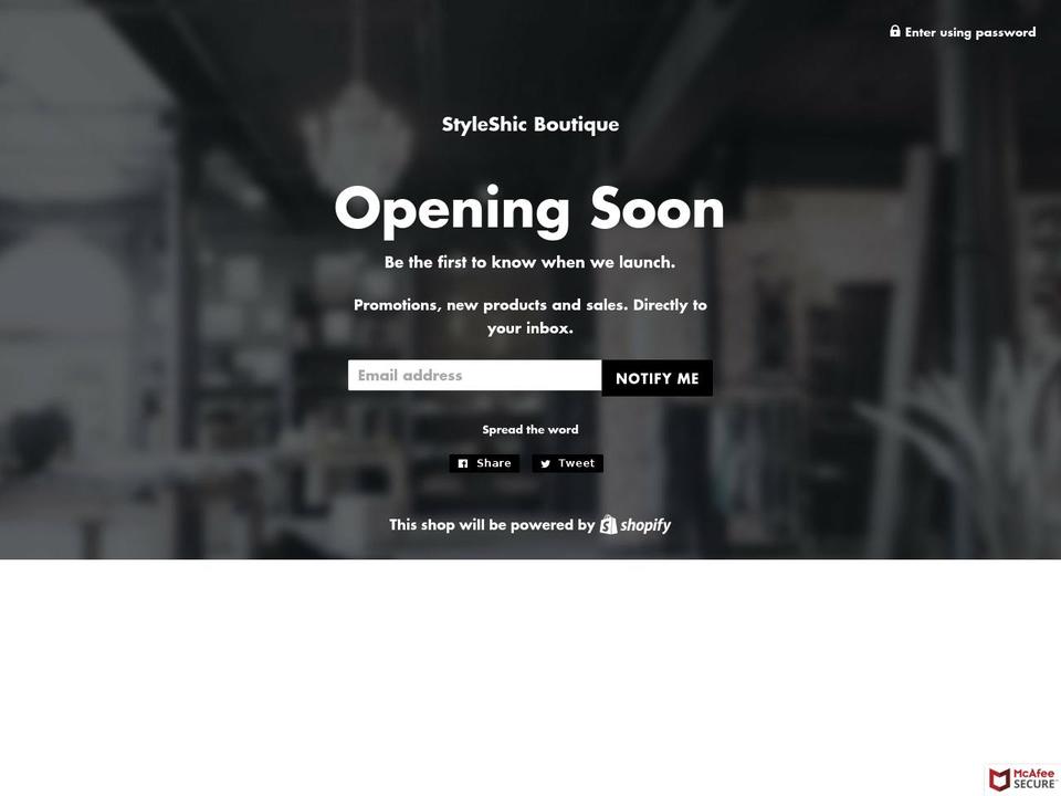 styleshic.com — Shopify storefront screenshot