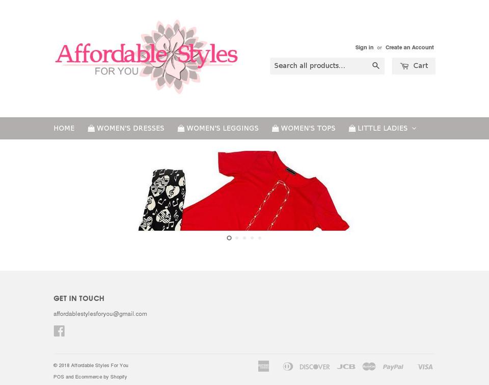 stylesjustforyou.com — Shopify storefront screenshot