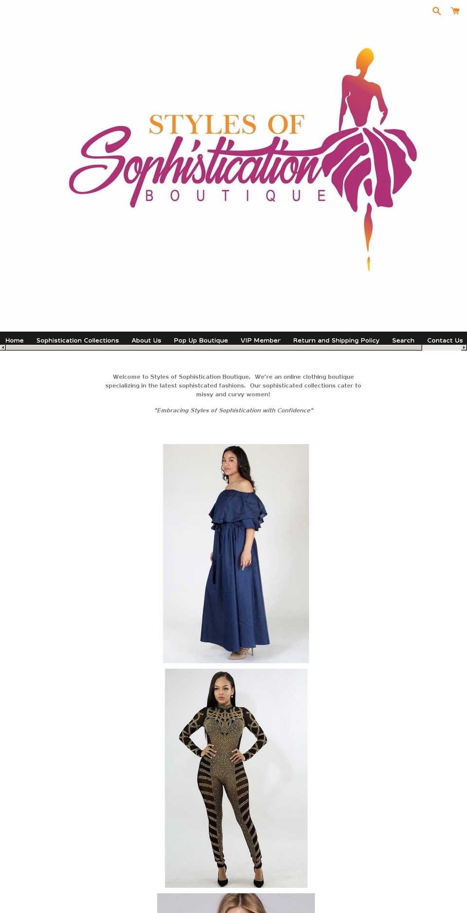 stylesofsophisticationboutique.com — Shopify storefront screenshot