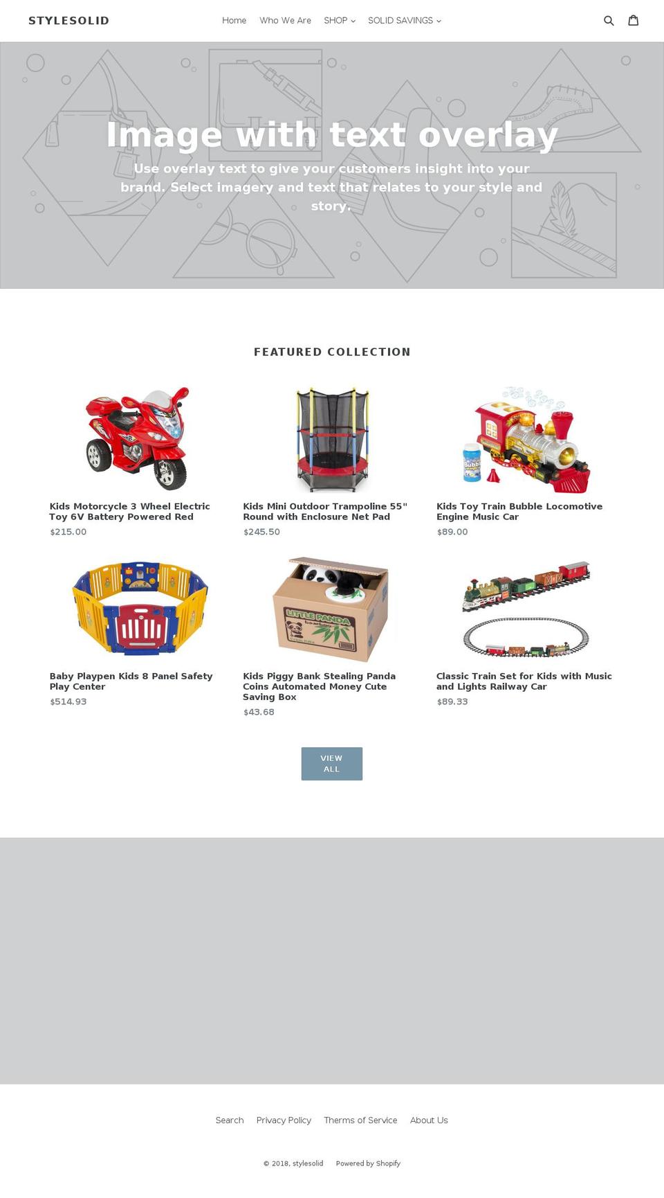 stylesolid.com — Shopify storefront screenshot