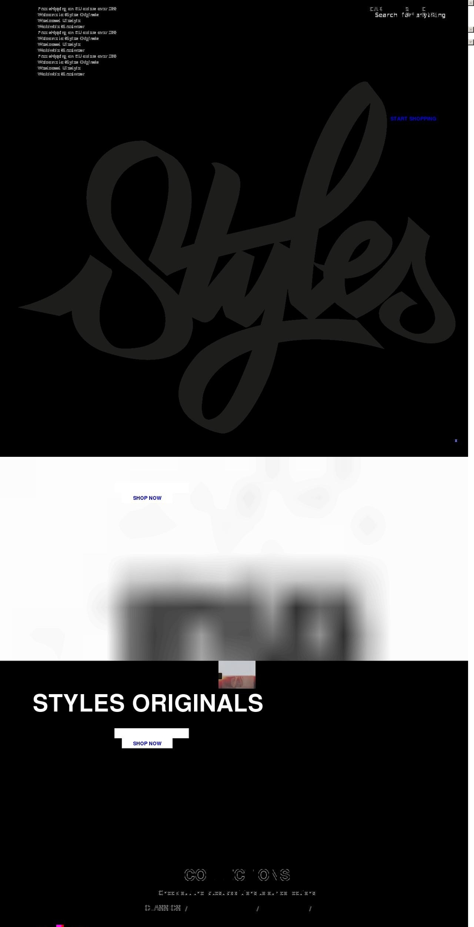 stylesoriginals.com shopify website screenshot