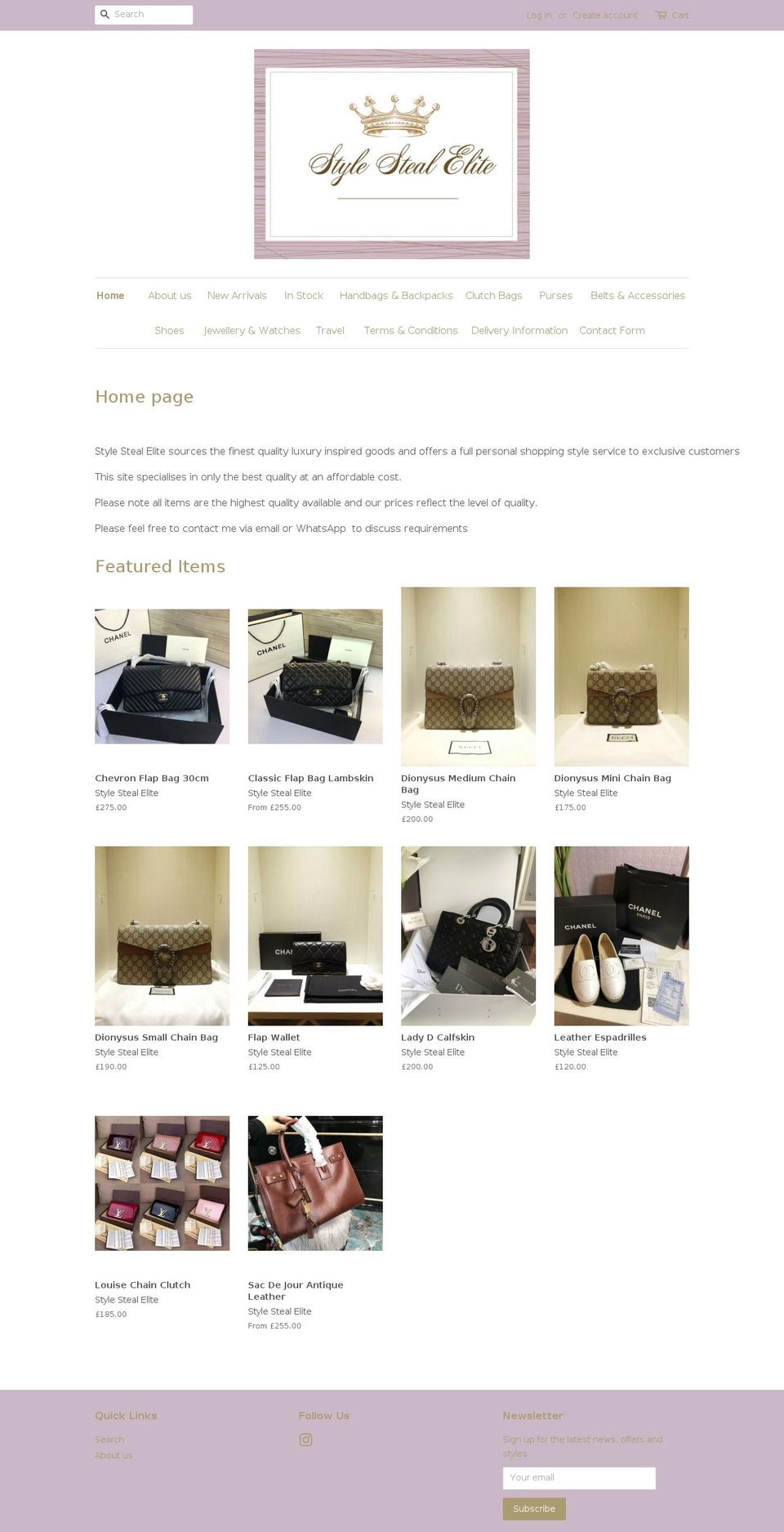 stylestealelite.com shopify website screenshot