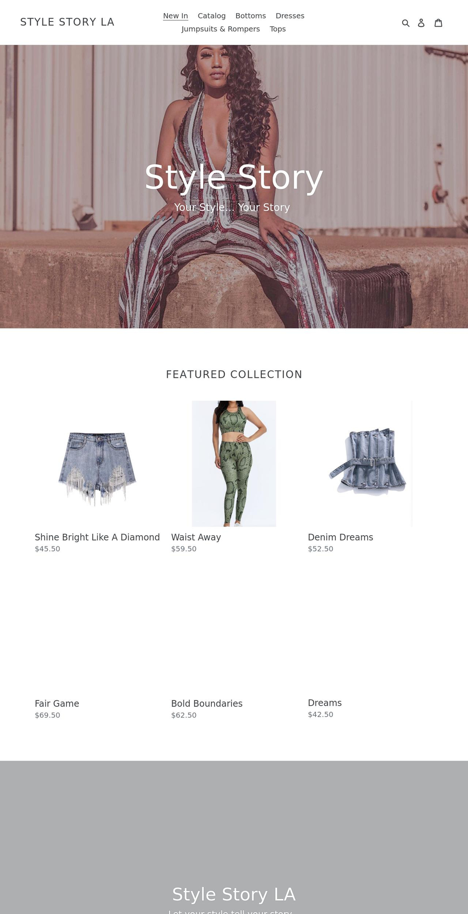 stylestoryla.com shopify website screenshot