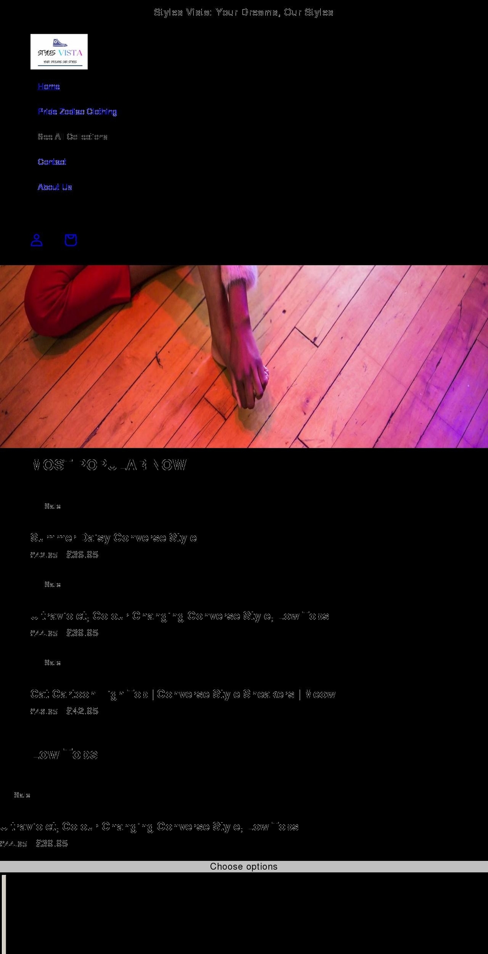 stylesvista.com shopify website screenshot
