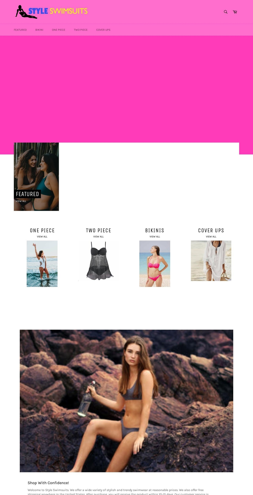 styleswimsuits.com shopify website screenshot