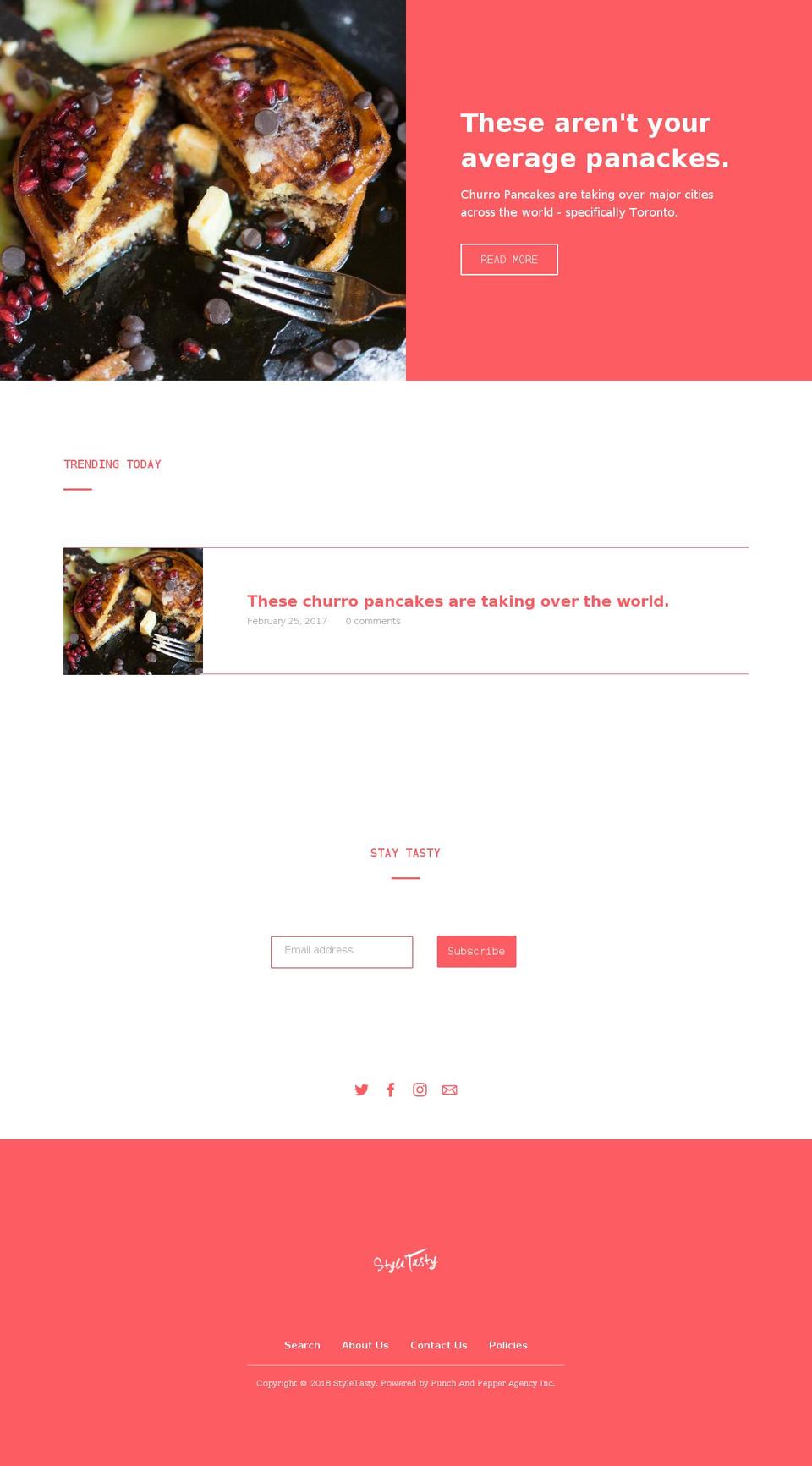 styletasty.com — Shopify storefront screenshot