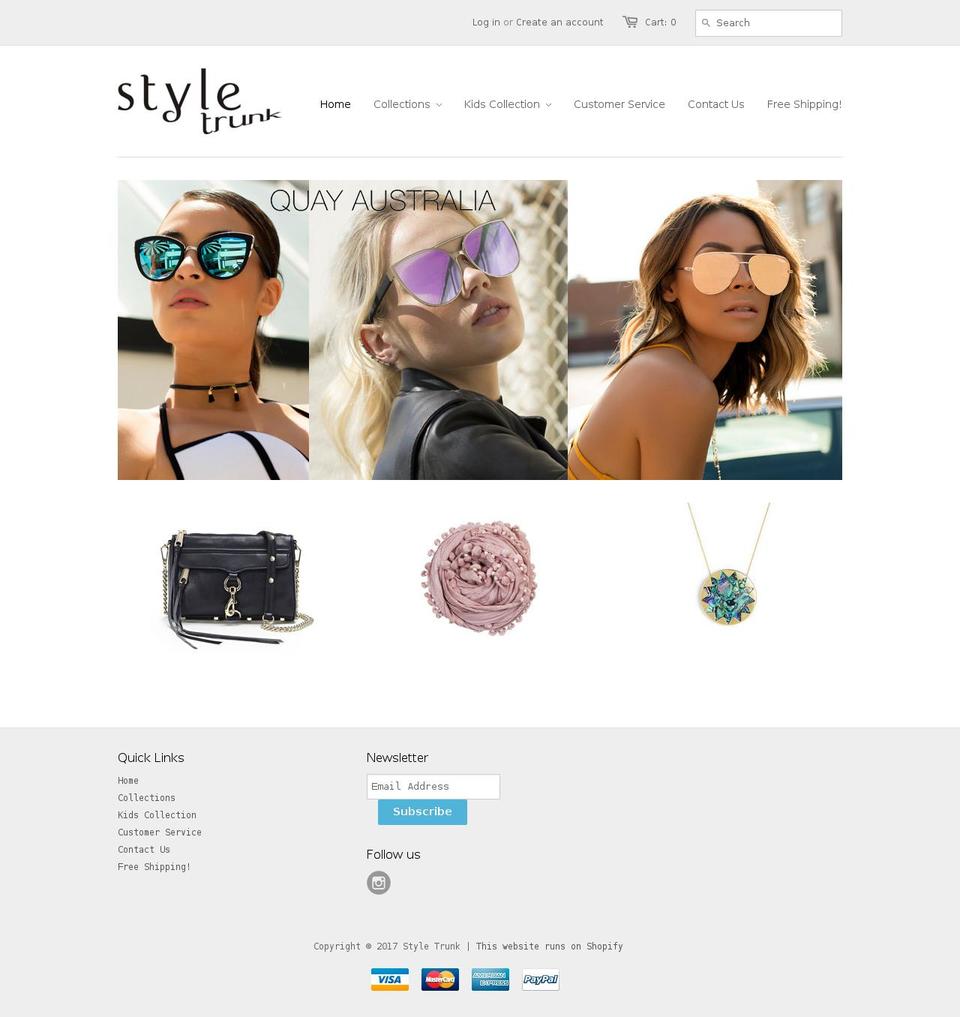 styletrunk.com shopify website screenshot