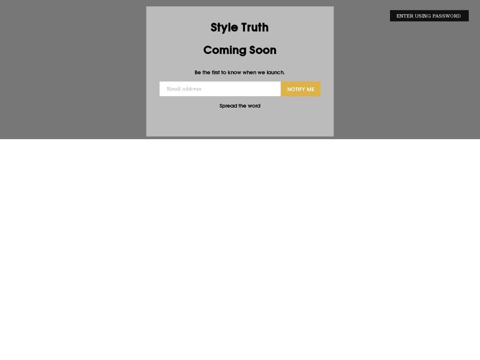 styletruth.com shopify website screenshot