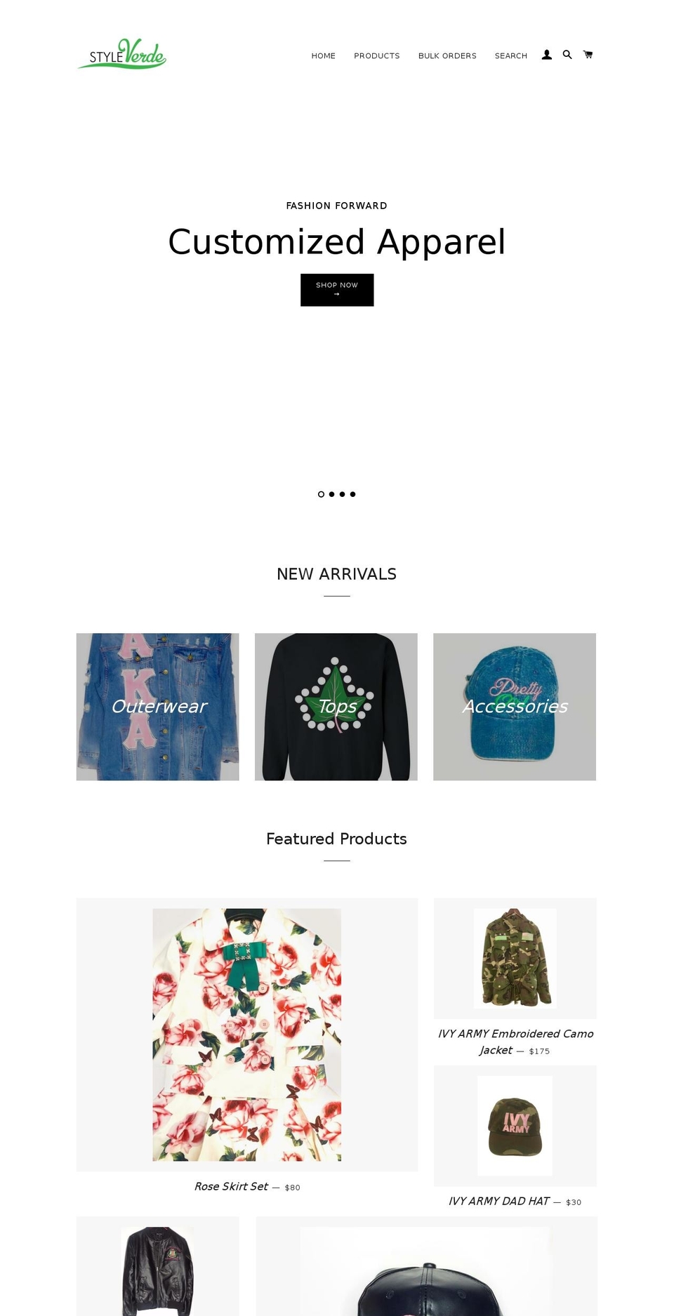 styleverde.com shopify website screenshot