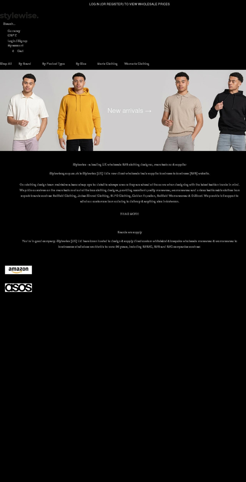 stylewisegroup.co.uk shopify website screenshot