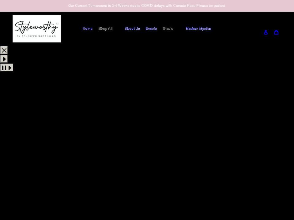 styleworthy.ca shopify website screenshot