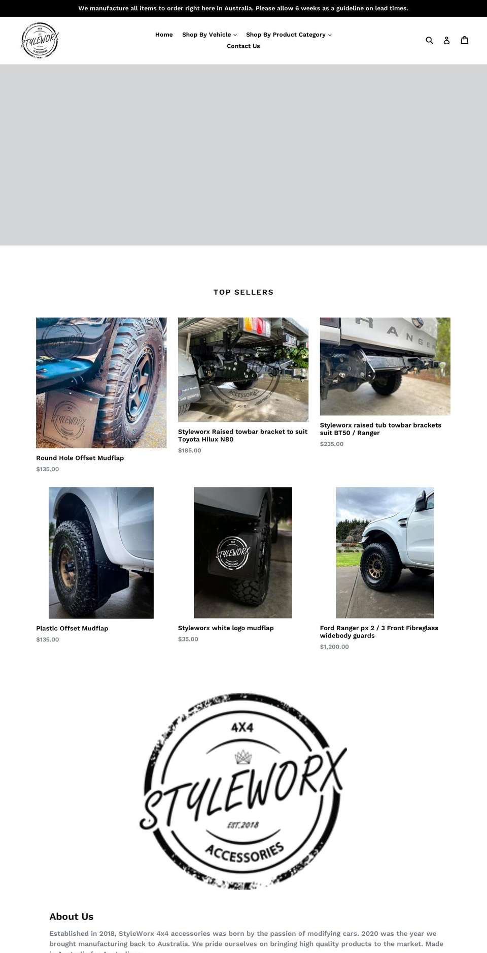 styleworx4x4.com.au shopify website screenshot