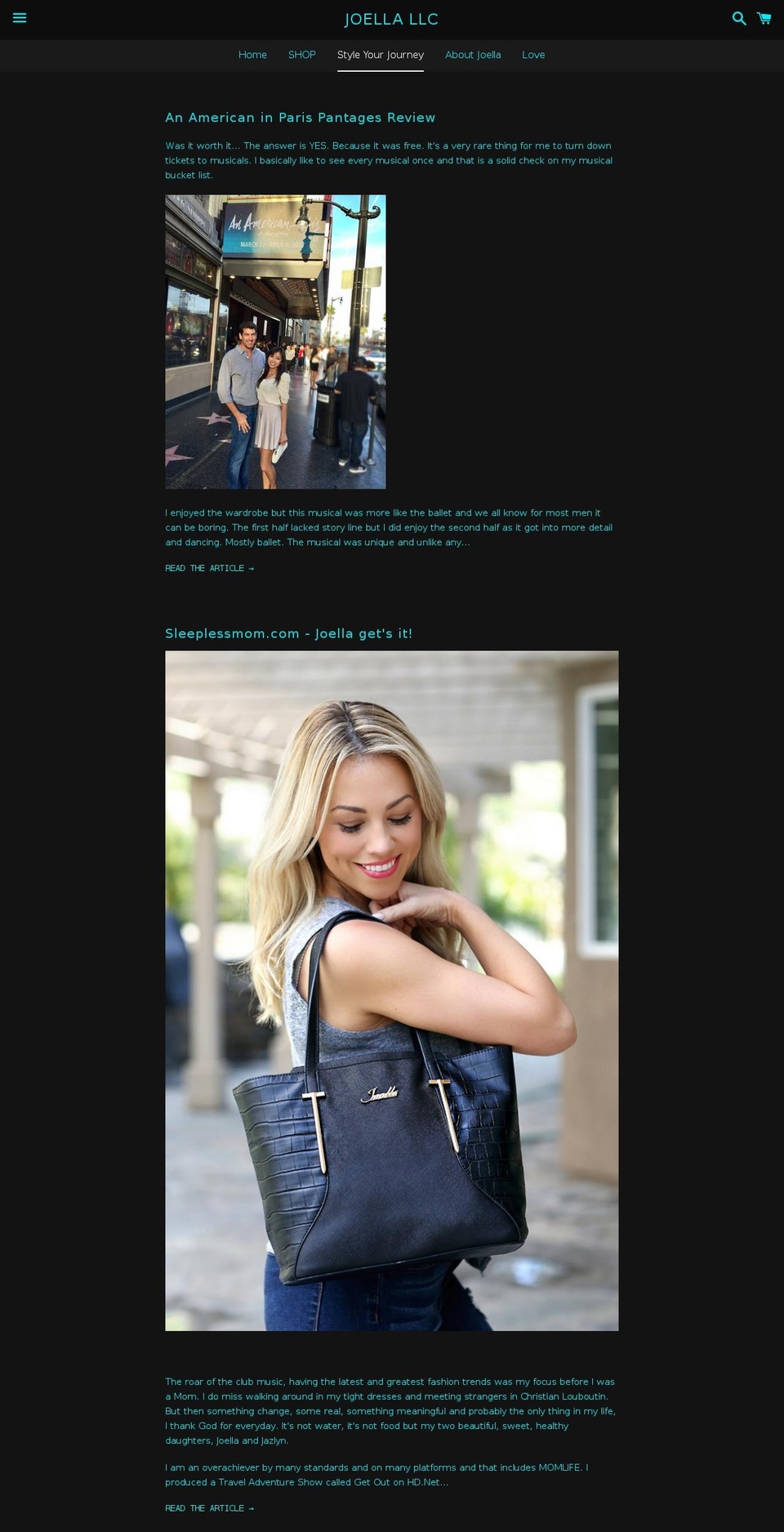 styleyourjourney.com shopify website screenshot