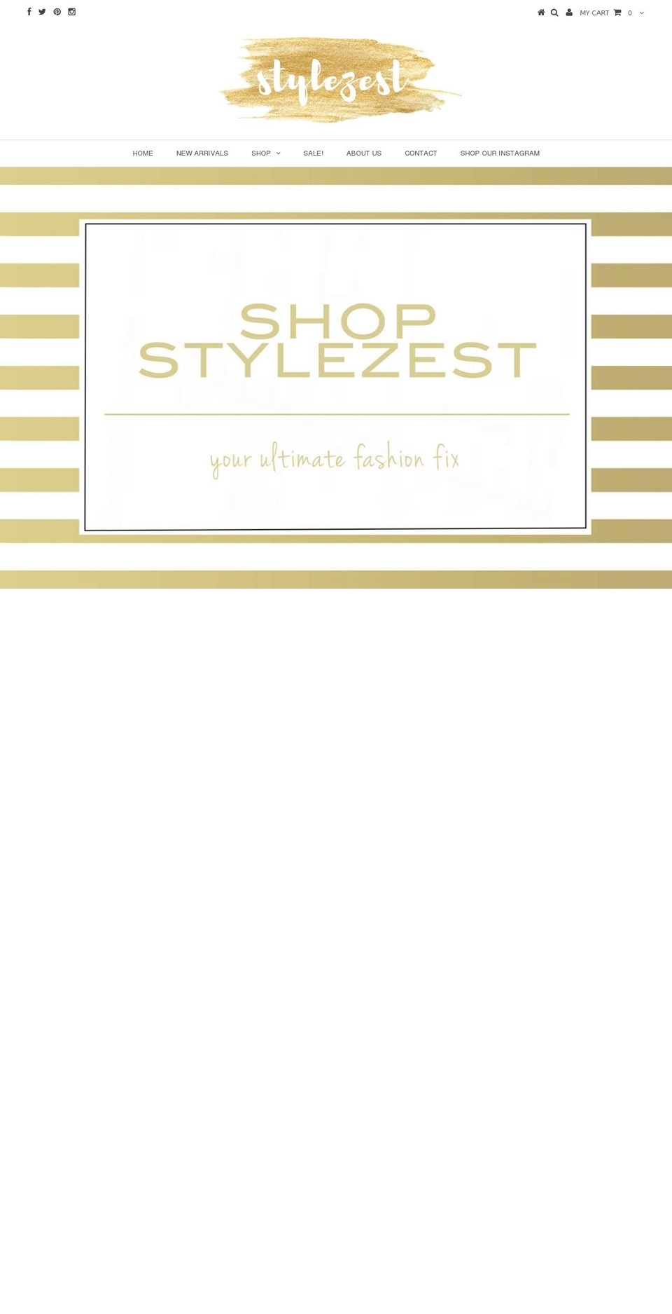 stylezest.com shopify website screenshot