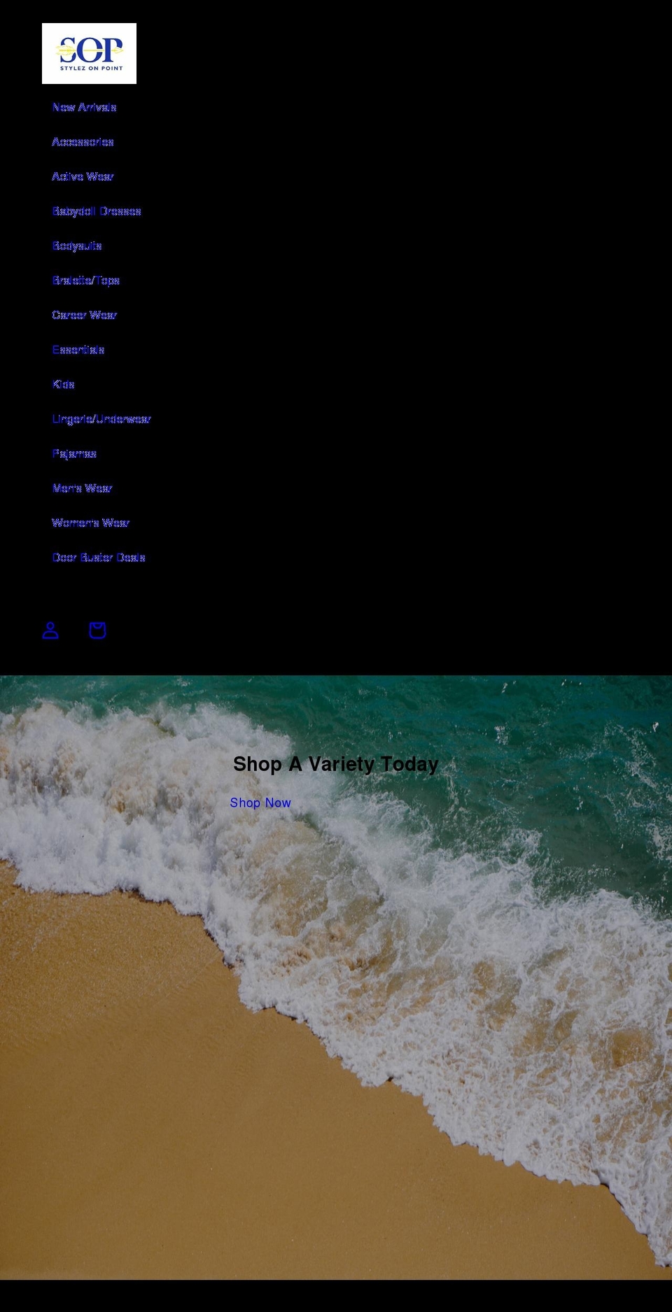 stylezonpoint.com shopify website screenshot