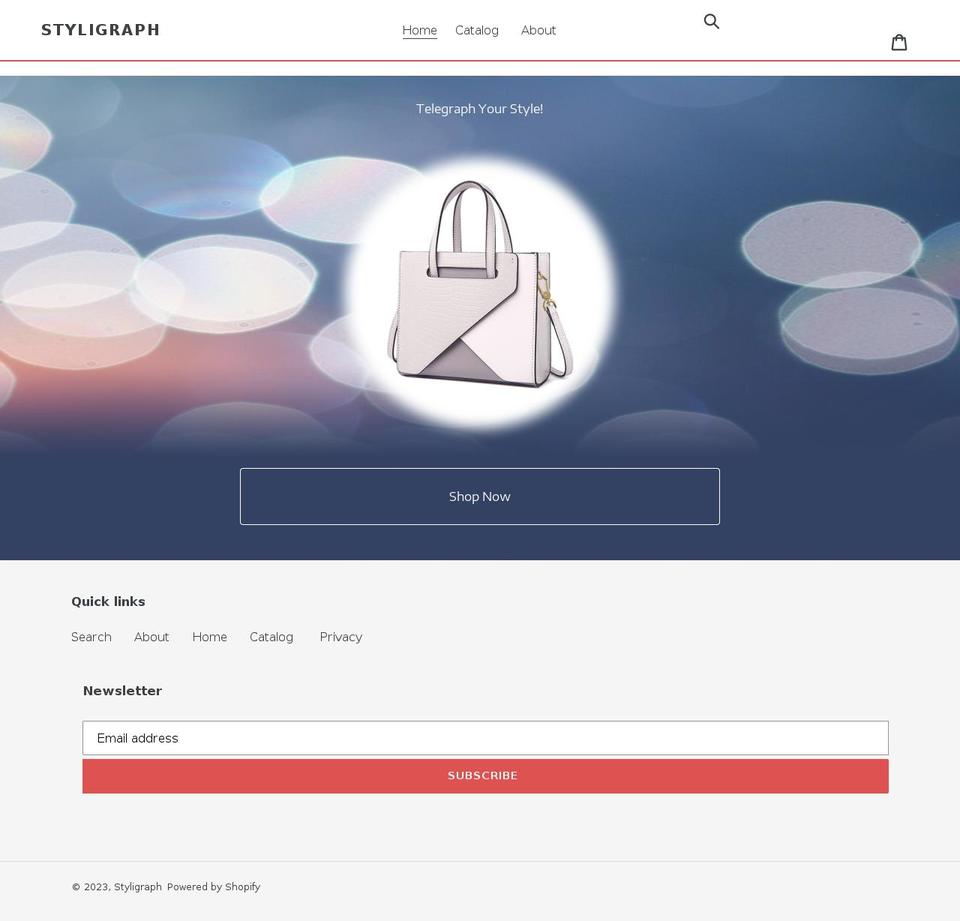 styligraph.com shopify website screenshot