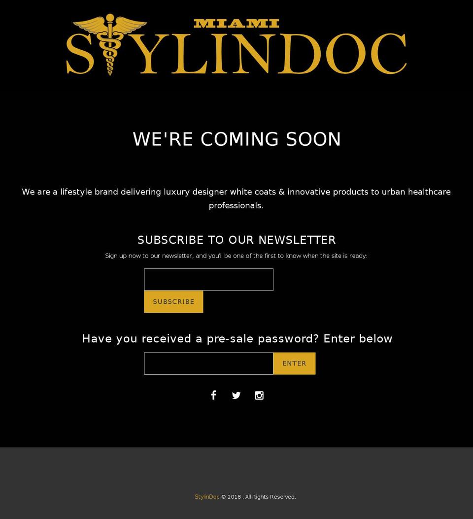 stylindoc.com shopify website screenshot
