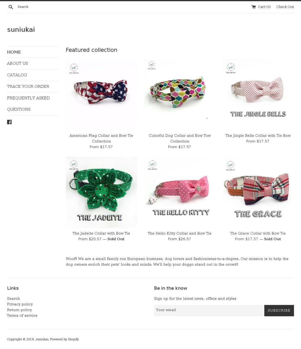 stylishandsmartdoggos.com — Shopify storefront screenshot