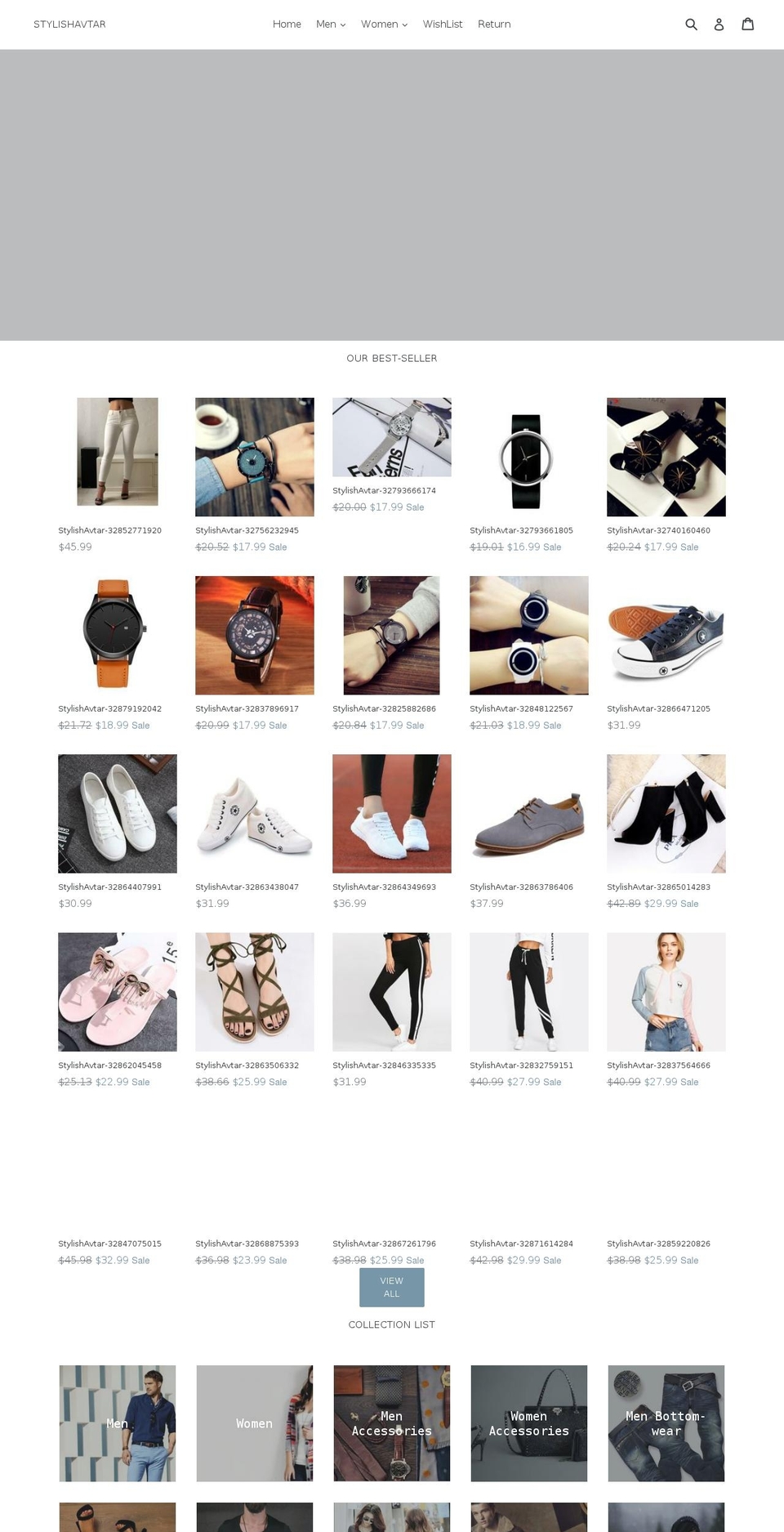 stylishavtar.com — Shopify storefront screenshot