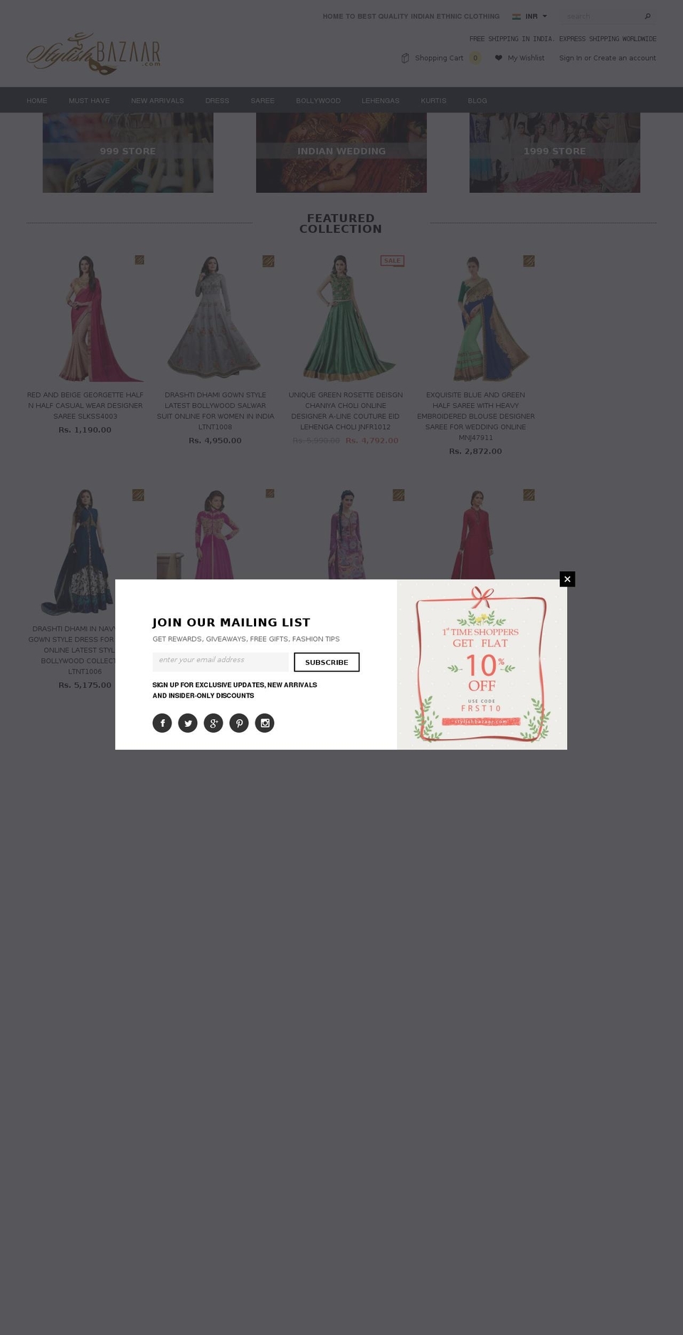 stylishbazaar.com shopify website screenshot