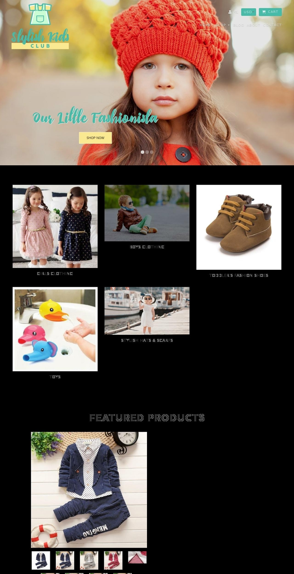 stylishkidsclub.com — Shopify storefront screenshot