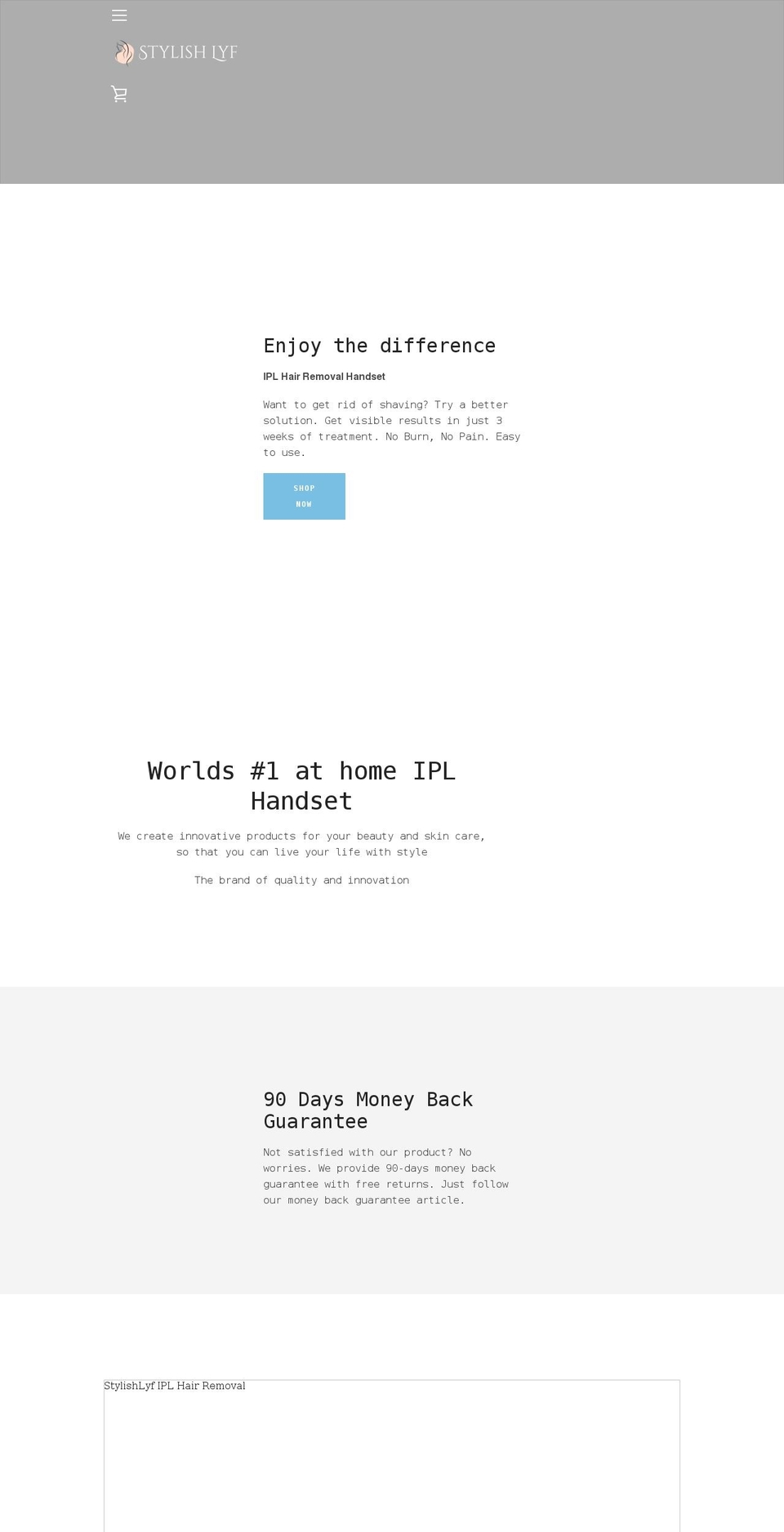 stylishlyf.com shopify website screenshot