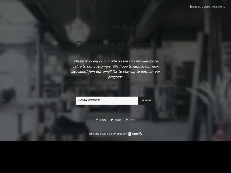 stylishmanshop.com — Shopify storefront screenshot