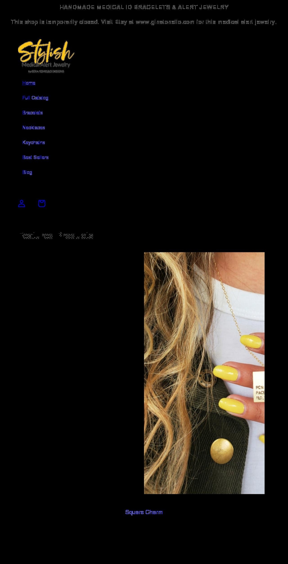 stylishmedicalalert.com shopify website screenshot