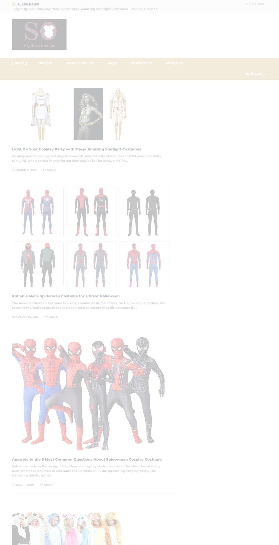 stylishonesies.com — Shopify storefront screenshot