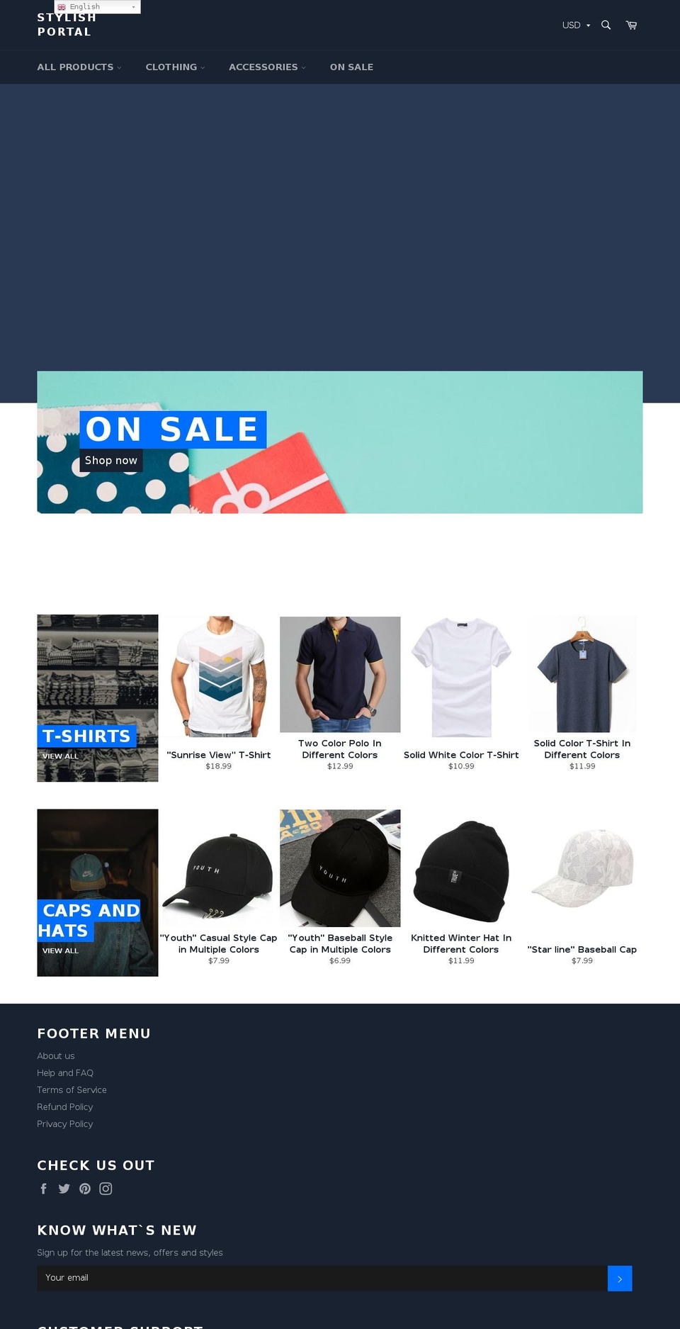 stylishportal.com shopify website screenshot