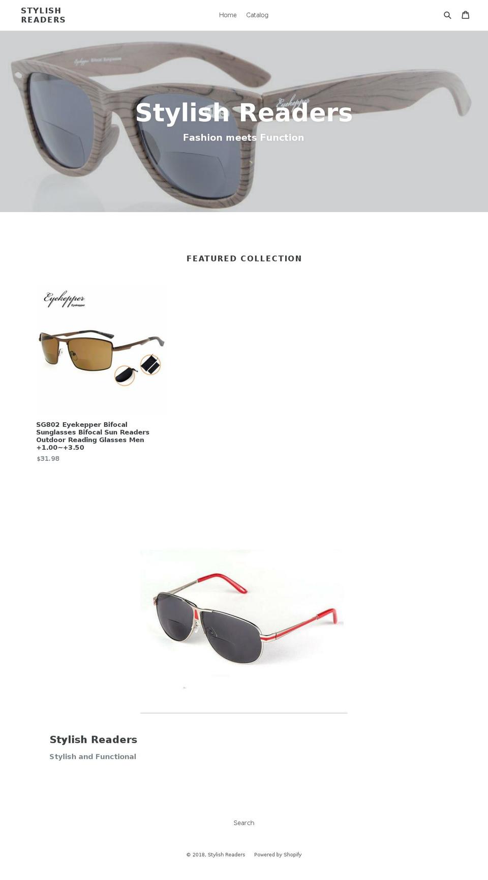 stylishreaders.com — Shopify storefront screenshot