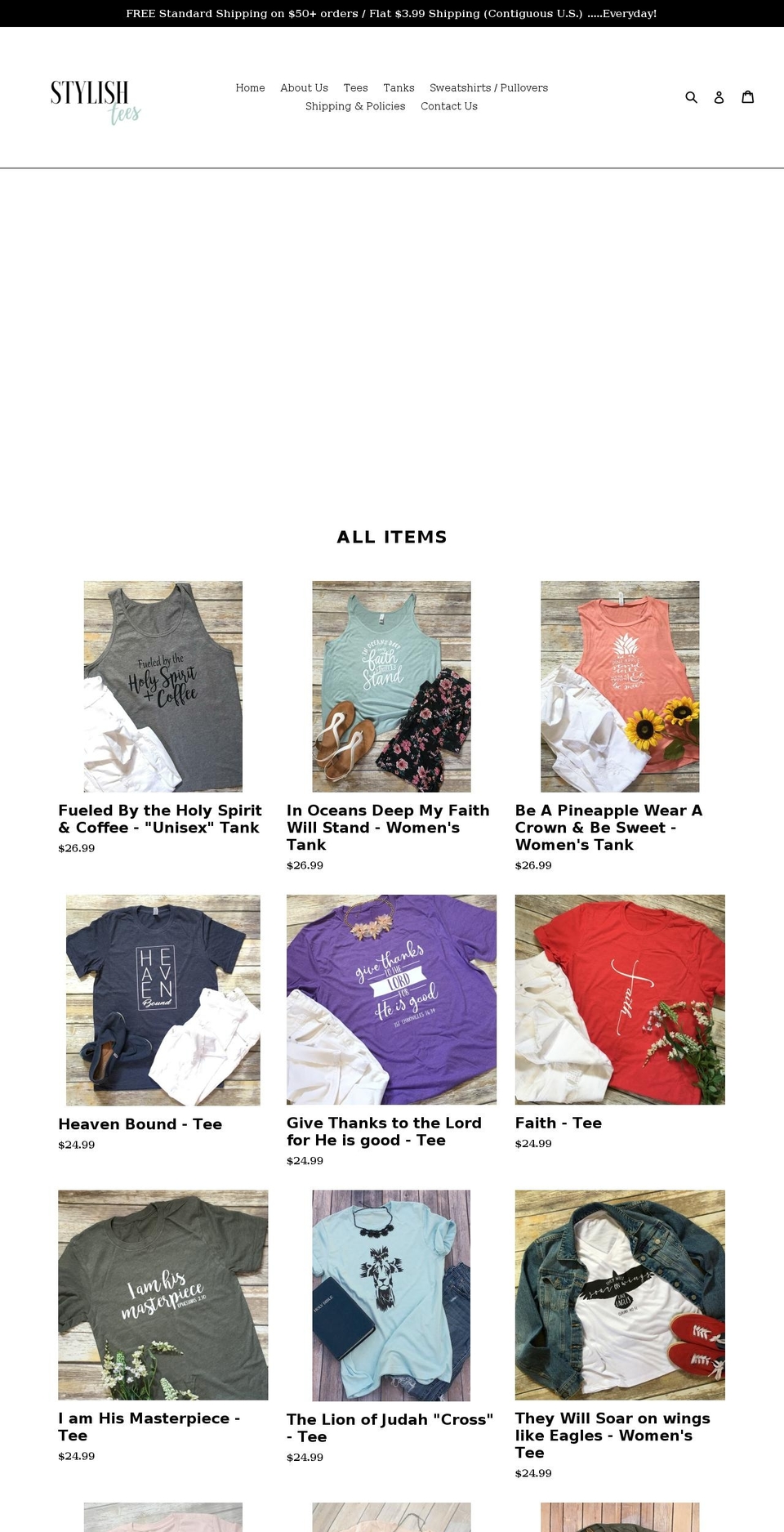 stylishtees.net shopify website screenshot