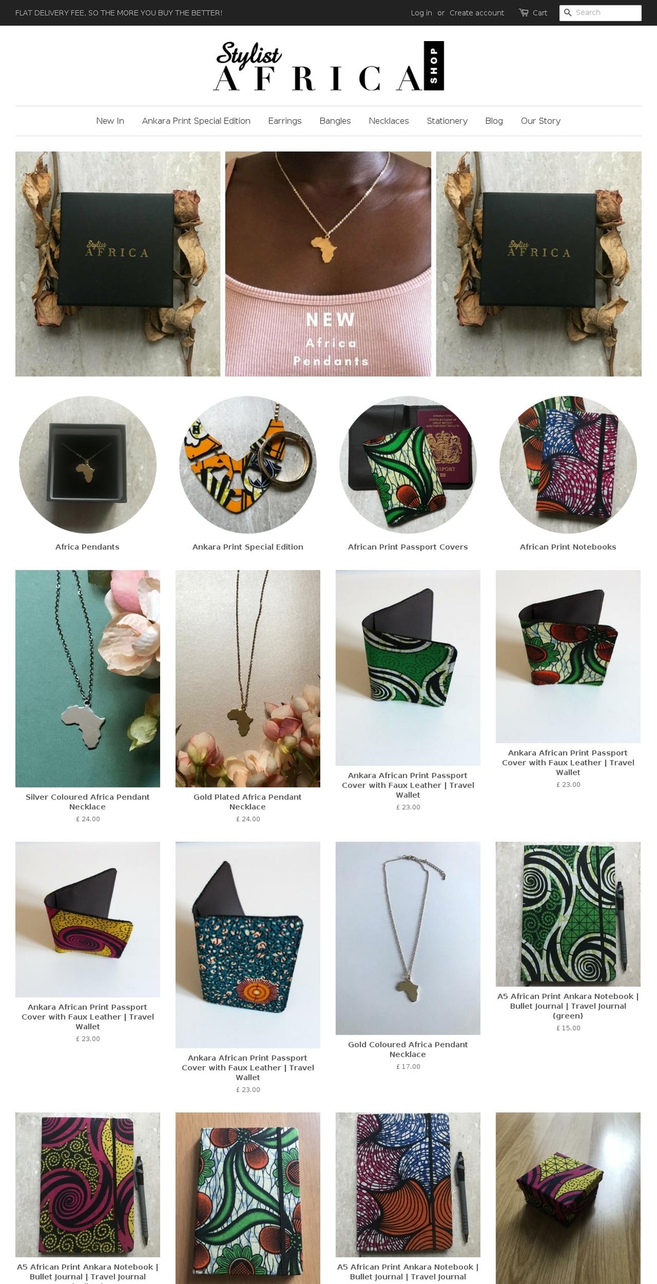 stylistafricashop.com — Shopify storefront screenshot