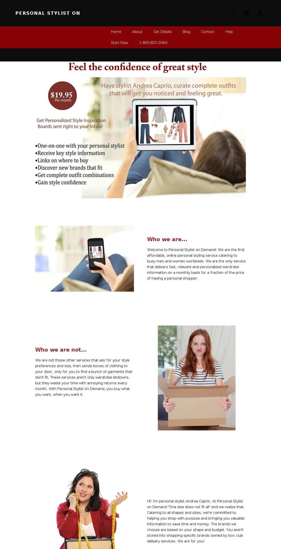 stylistondemand.com shopify website screenshot