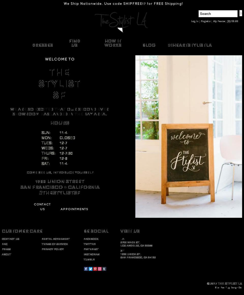 red-plug-design-theme ORIG Shopify theme site example stylistsf.com