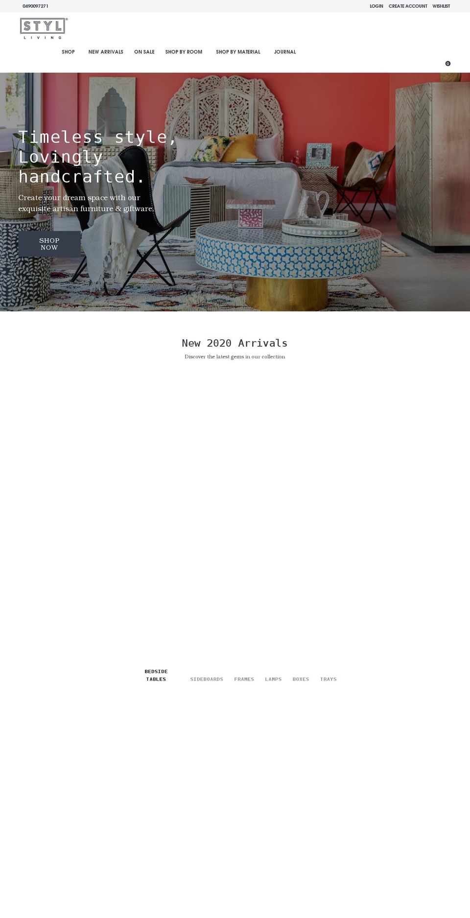 stylliving.com.au shopify website screenshot