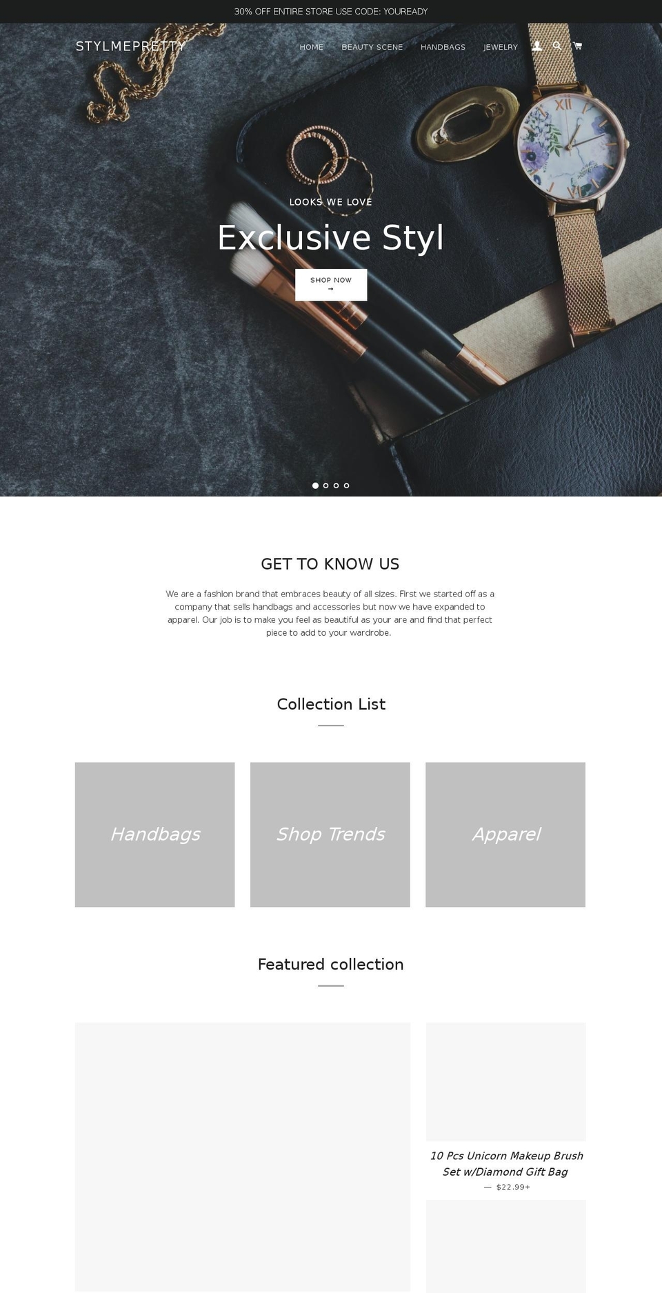 stylmepretty.com — Shopify storefront screenshot