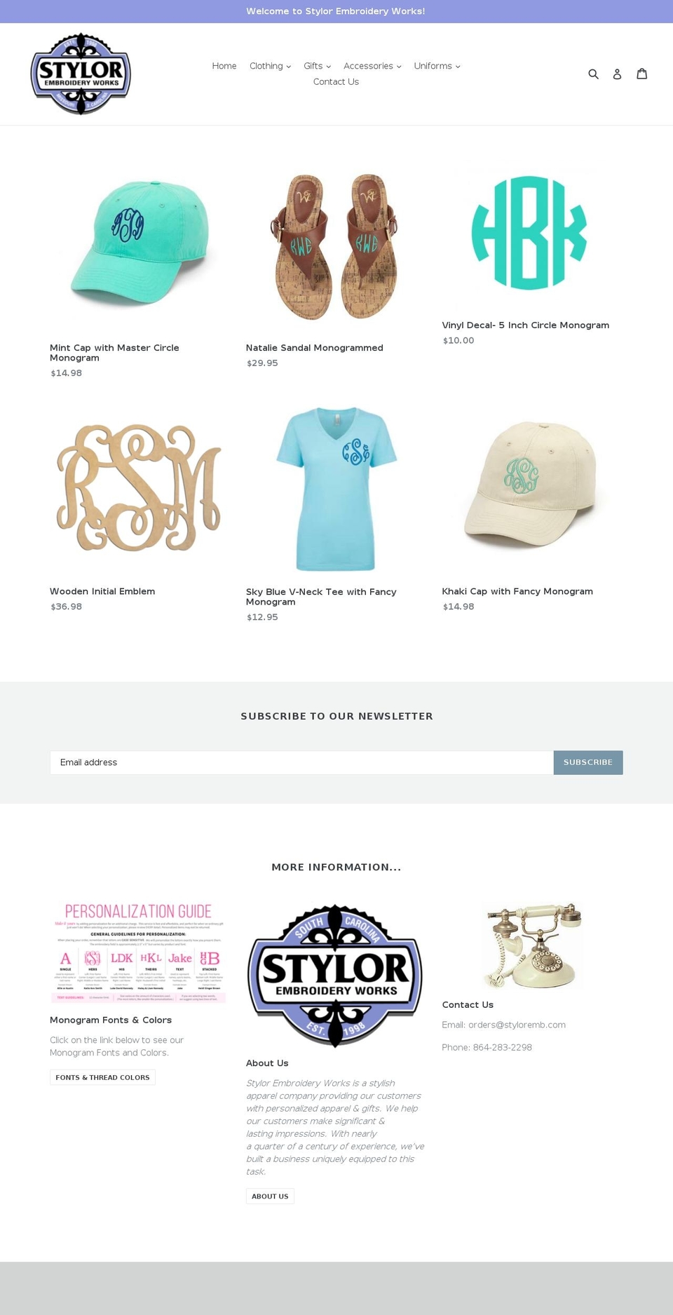 styloremb.com — Shopify storefront screenshot