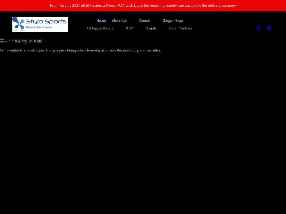 stylosports.com shopify website screenshot